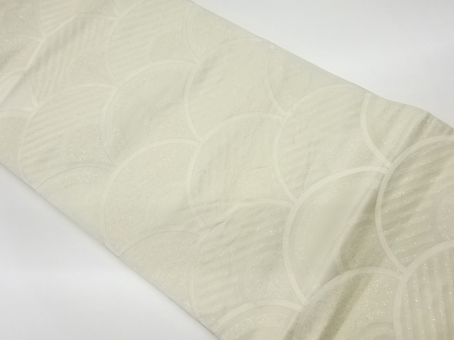 JAPANESE KIMONO / VINTAGE FUKURO OBI / WOVEN SEIGAIHA